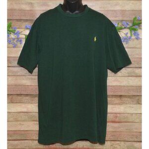Polo by Ralph Lauren Mens Green Short Sleeve T-Shirt Size L LT Tall Cotton Logo